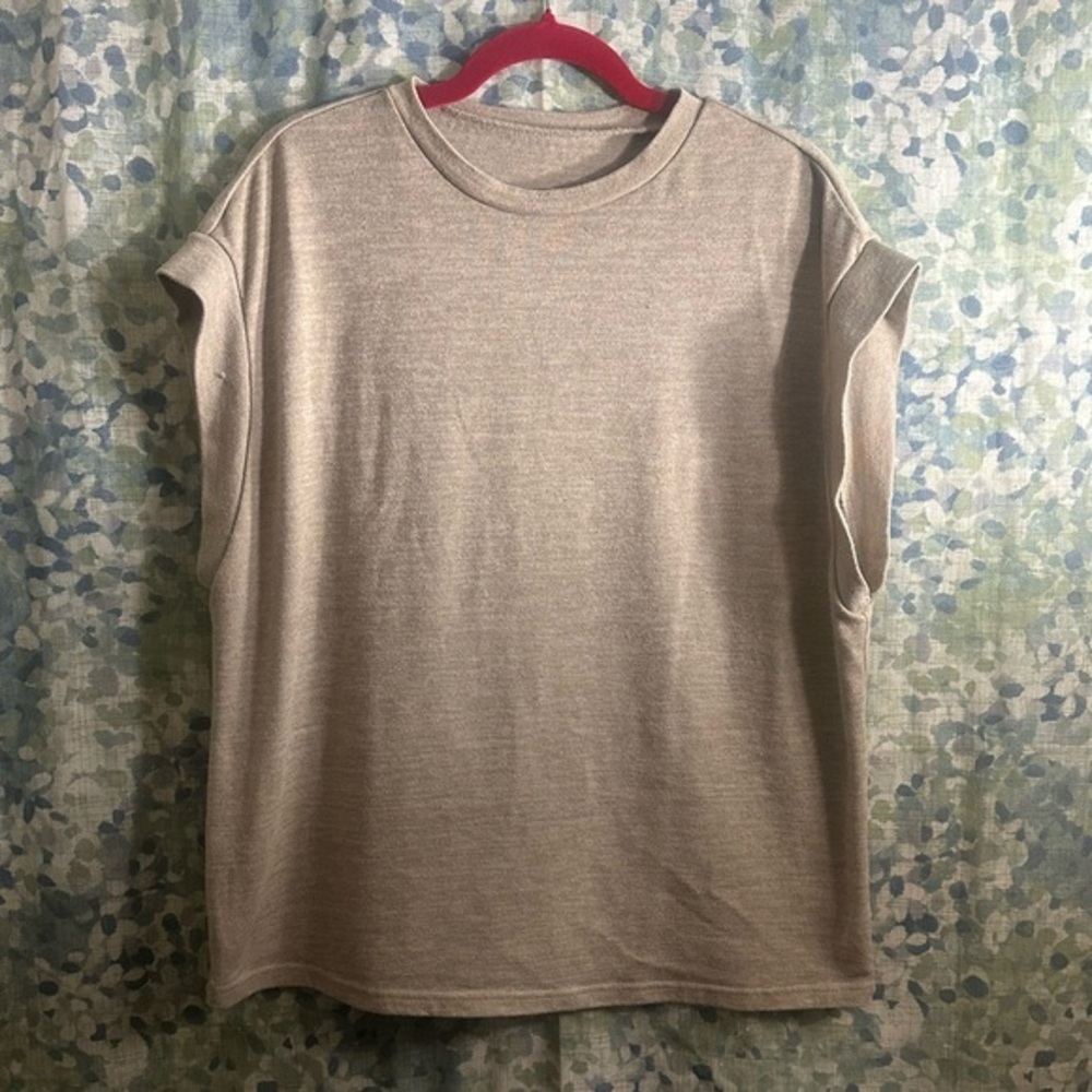 Knit Cap Sleeve Top XL